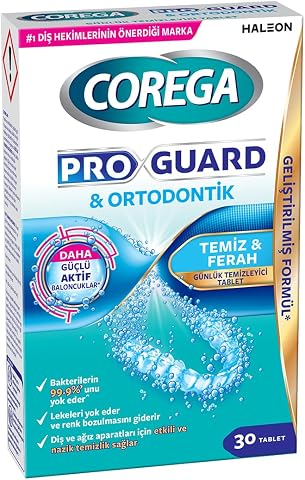 Corega Proguard & Retainer 30'lu Protez Temizleme Tableti