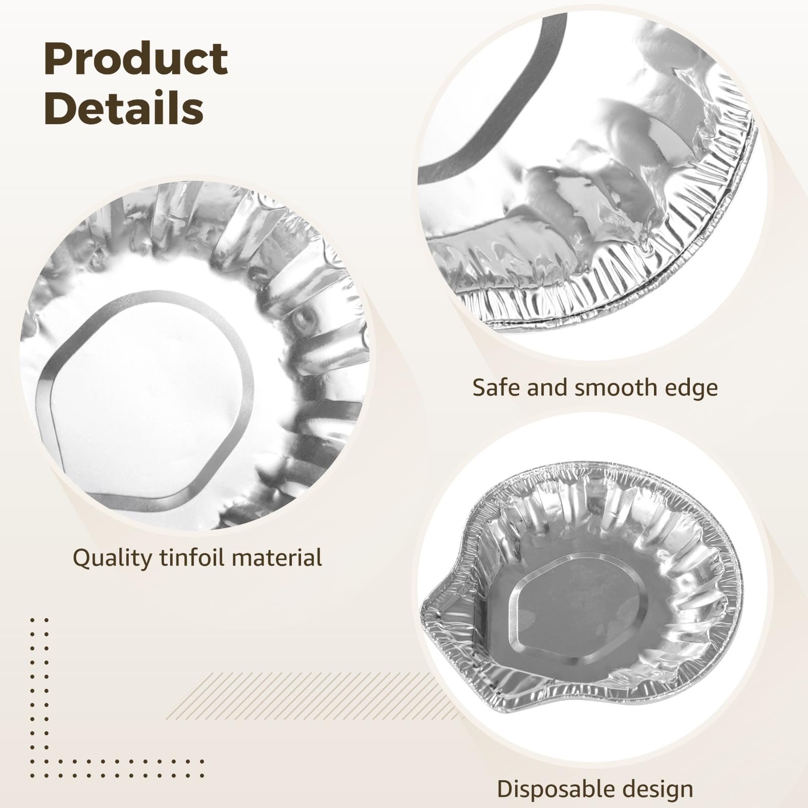 Lot de 200 plateaux jetables en aluminium pour fruits de mer, mini huîtres et coquilles Saint-Jacques, parfaits pour griller, pâtisserie et services de restauration