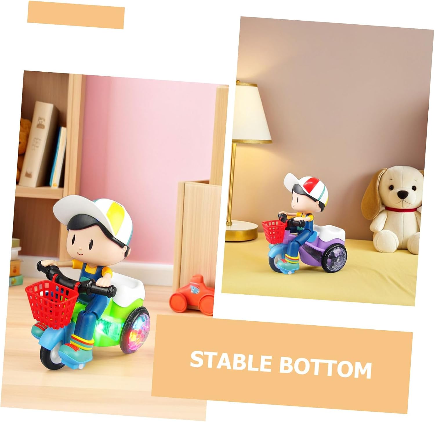 Boys and Girls's Tricycle Toy Creative Intelligent Trike Random Colors Adjustable Pedals for Boys Age 3-7 Fun Outdoor Riding Experience