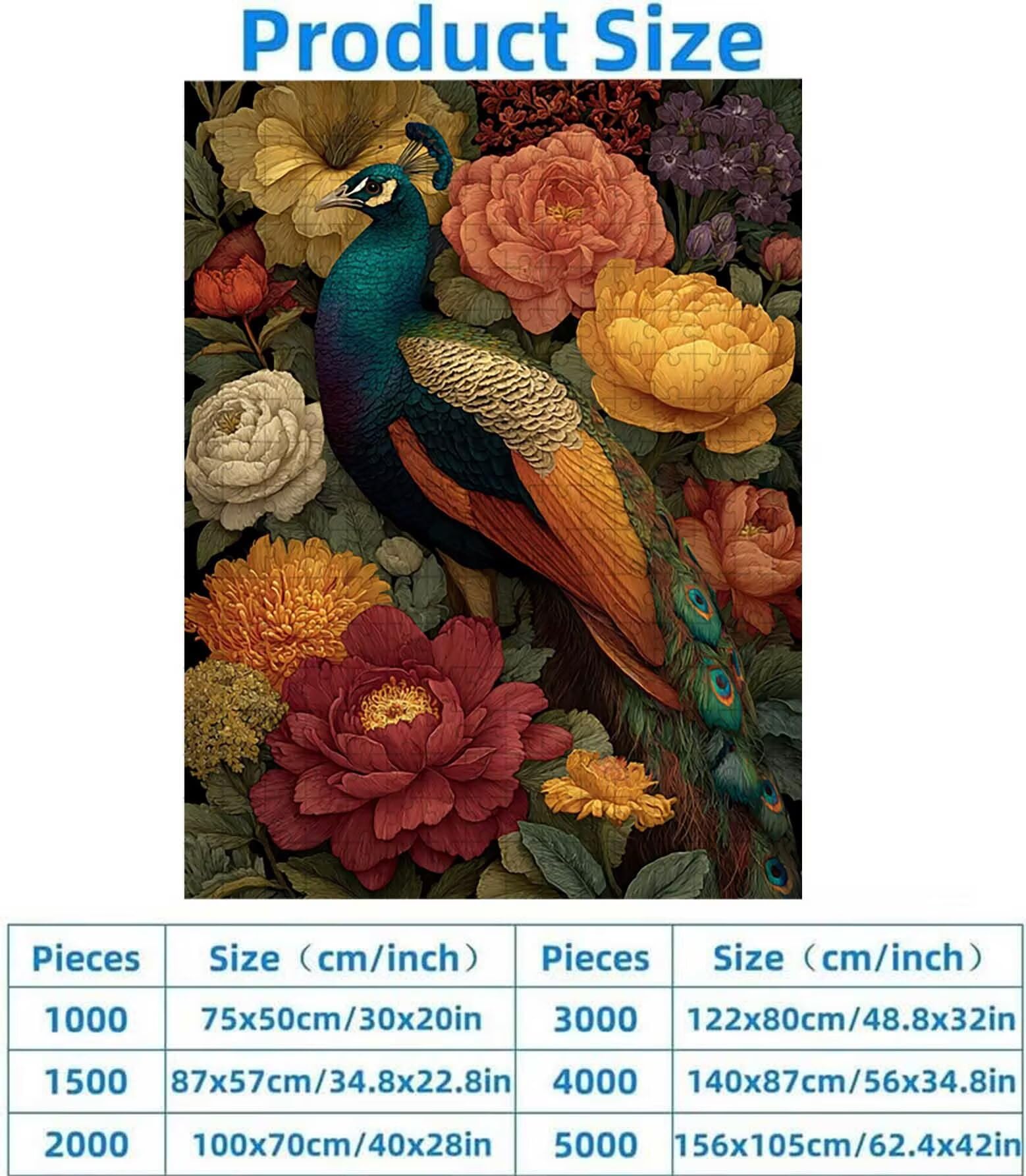 1500 Pezzi di Puzzle, Fiore Donna 1500 Pezzi di Puzzle per Adulti, Regalo Anniversario, Regalo Natale, Decorazione Casa, Prevenzione Degenerazione Cerebrale Negli Anziani 87x57cm PjY7564 4-P