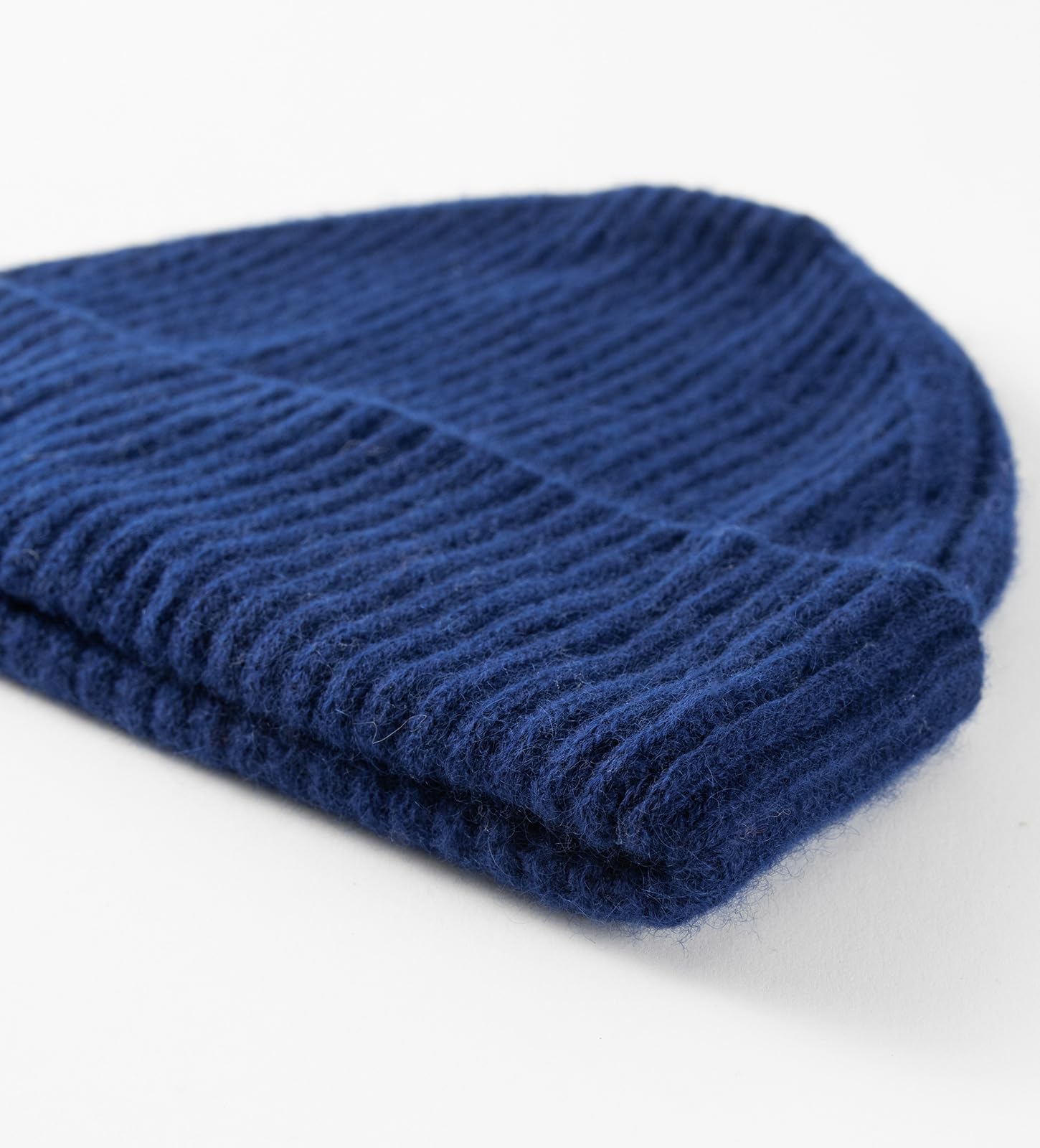 Villand Gorro acanalado 100% cachemira con puños para hombre, gorro de esquí de invierno ultra suave para hombre