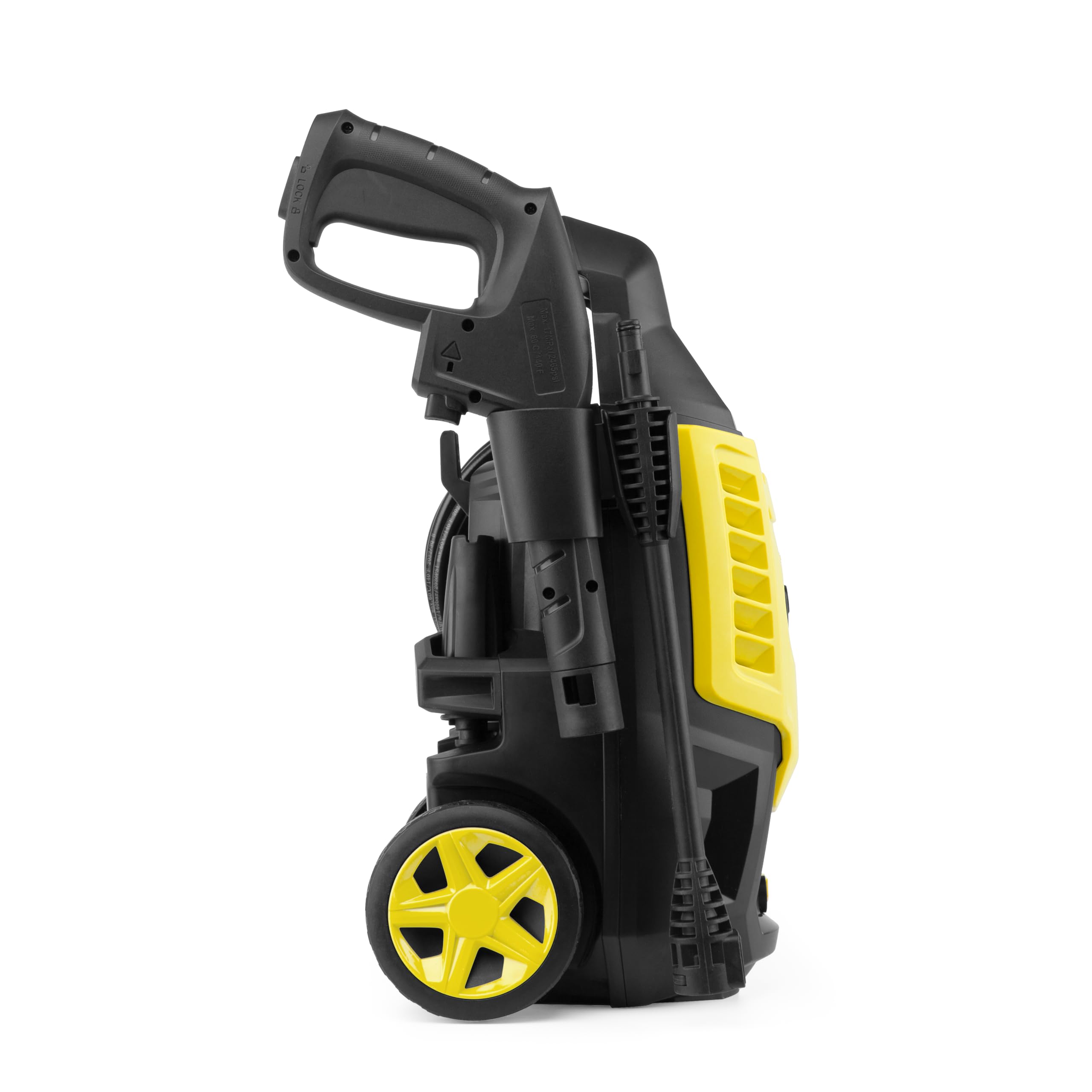 Orbegozo HDL 1400 Hidrolimpiadora - Potencia: 1400 W. Presión máxima: 105 Bares. Caudal máximo: 330 L/h. Ruedas y asa para fácil Transporte.