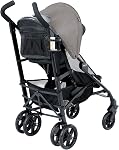 Chicco Liteway Poussette, Pliage compact en aluminium léger Parapluie de cadre pour bébé, pour l'utilisation avec les bébés et les jeunes enfants jusqu'à 40 Dune/Taupe Gris