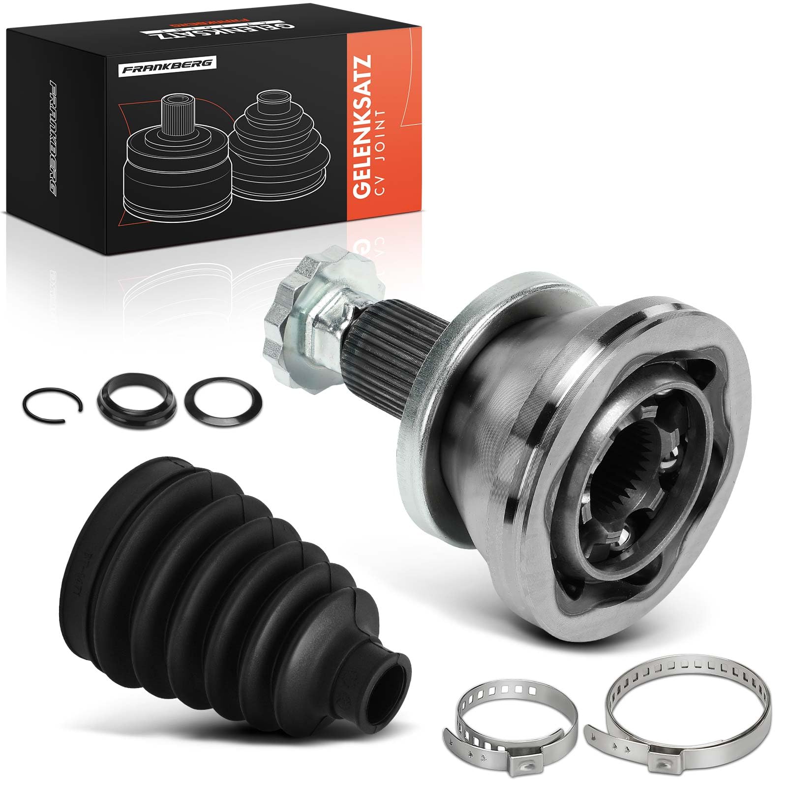 Frankberg Giunti Semiasse Giunto Omocinetico lato ruota anteriore Compatibile con Polo 6C1 6R1 9A 9N 9A2 9A4 9A6 9N2 6R Toledo Cordoba Fabia Replace# 6Q0498099DX