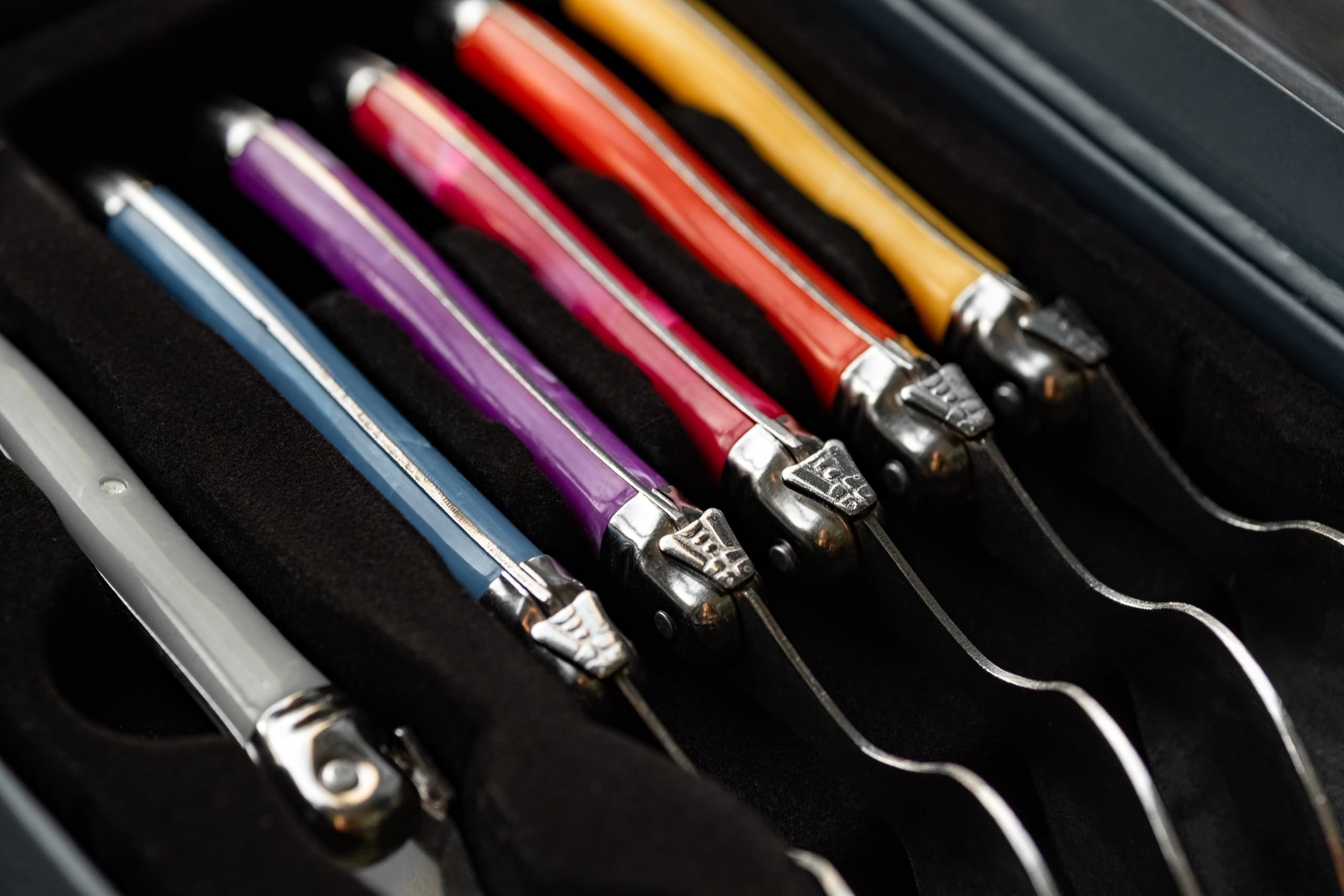 Laguiole Estuche de Cubiertos, Acero Inoxidable