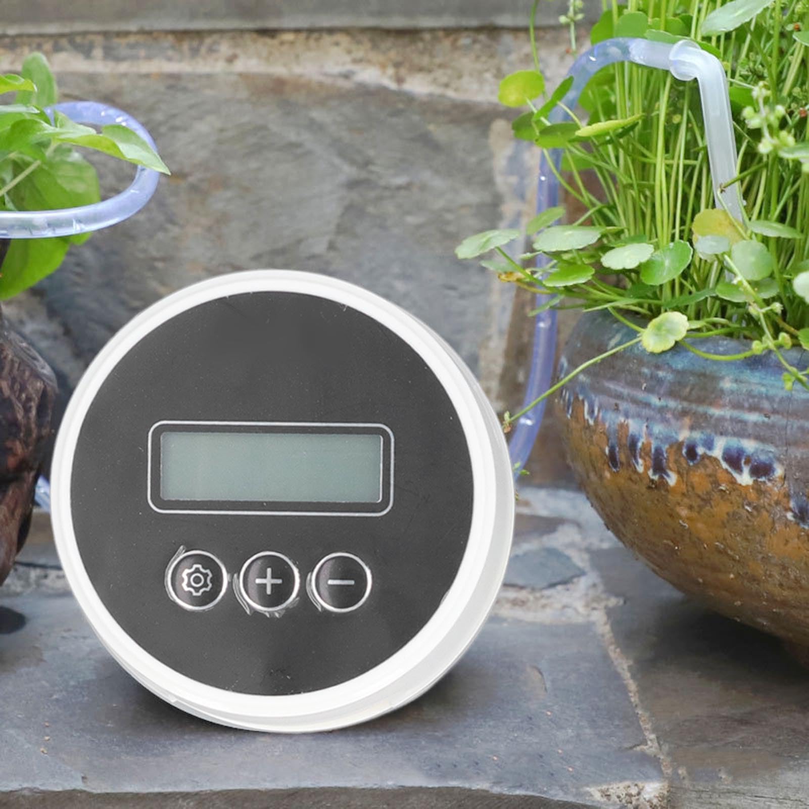 Automatyczny system nawadniania roślin YUKOFE, programowalny timer nawadniania, wyświetlacz LCD, zasilanie przez USB, konfigurowalna konfiguracja dla roślin domowych, podlewa do