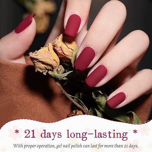 Miniatura 6 de Kit de esmalte de uñas de gel JODSONE con luz U V de 36 piezas, juego clásico de esmalte de uñas de gel en negro, blanco, nude y azul púrpura con