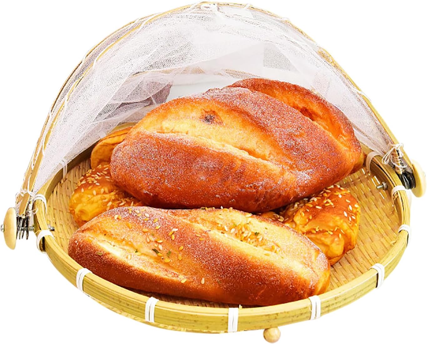 Food Bamboo Food Serving Tent Basket HandWoven Basket