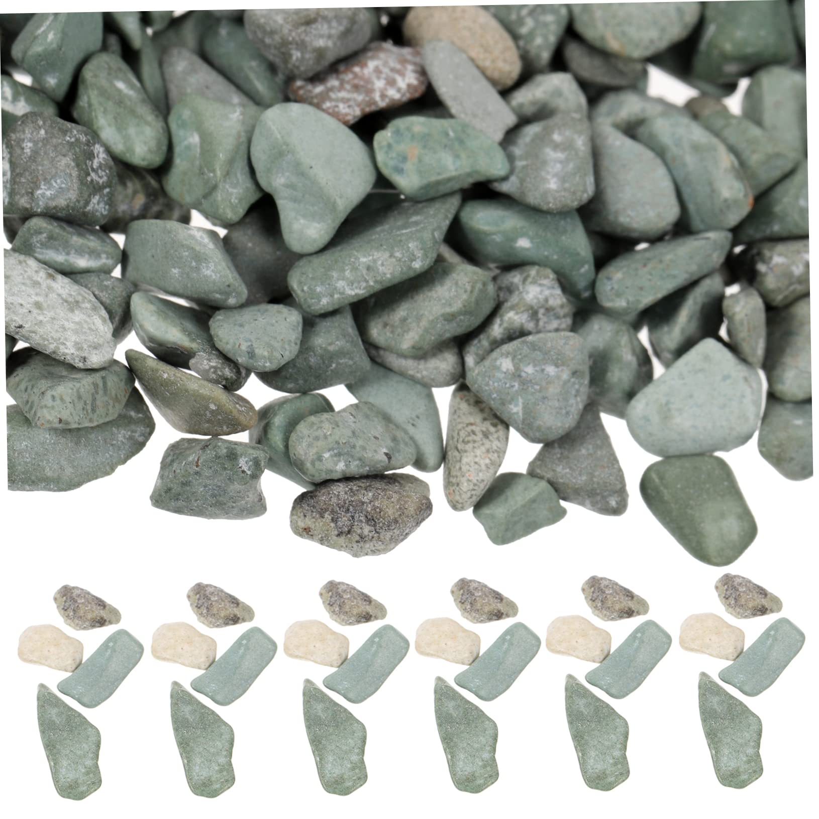EXCEART 1bag Microlandscape Stones for Creative Decor Natural Small Rocks for Sand Table Aquarium and Garden Scenery Bag of Decorative Gravel