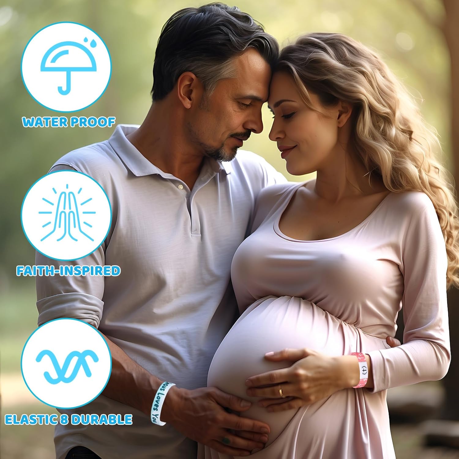 24 Pcs Bible Verse Bracelet Bulk Daily Bible Religious Wristbands Inspirational Verse Jewelry Spiritual Energy Quotes Christian Gifts for Women Men Christian Jesus Faith Scripture - Image 4