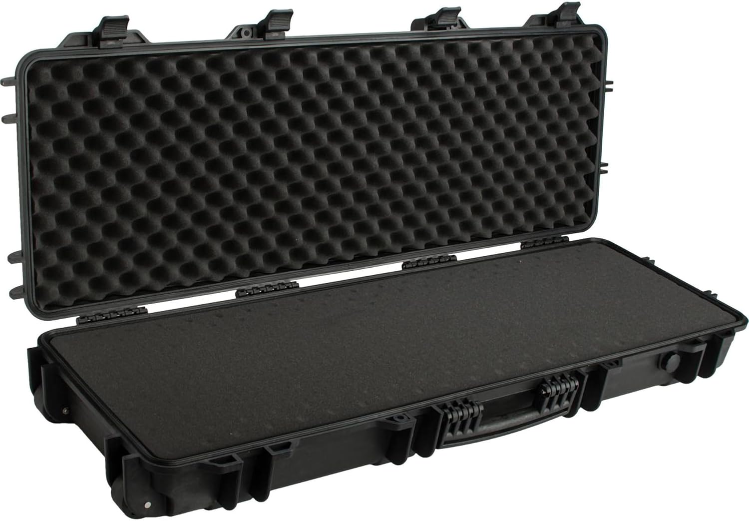Evike EMG Transporter Lockable 42" Hard Case w/low-profile wheels & PnP foam (Color: Desert Tan)