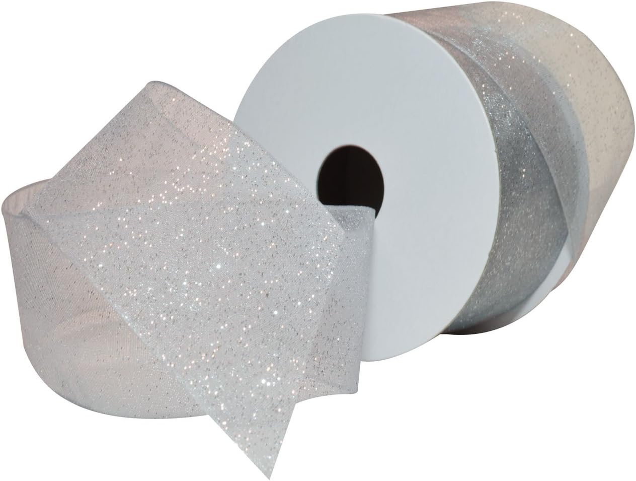 Morex Ribbon Sugar Sheer Organdy Ribbon, 1-1/2-Inch by 25-Yard, Navy Blue