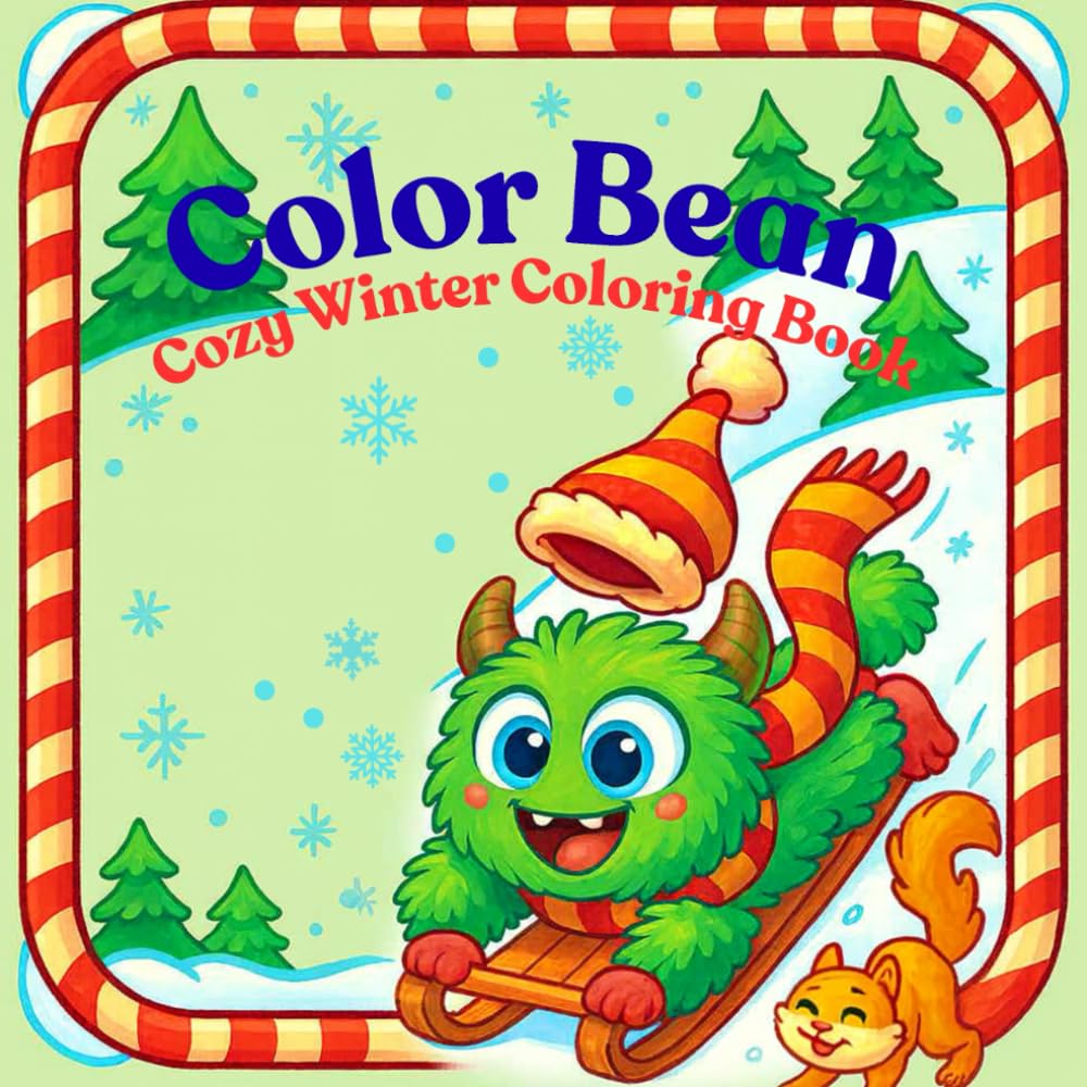 Color Bean: Cozy Winter Coloring Book