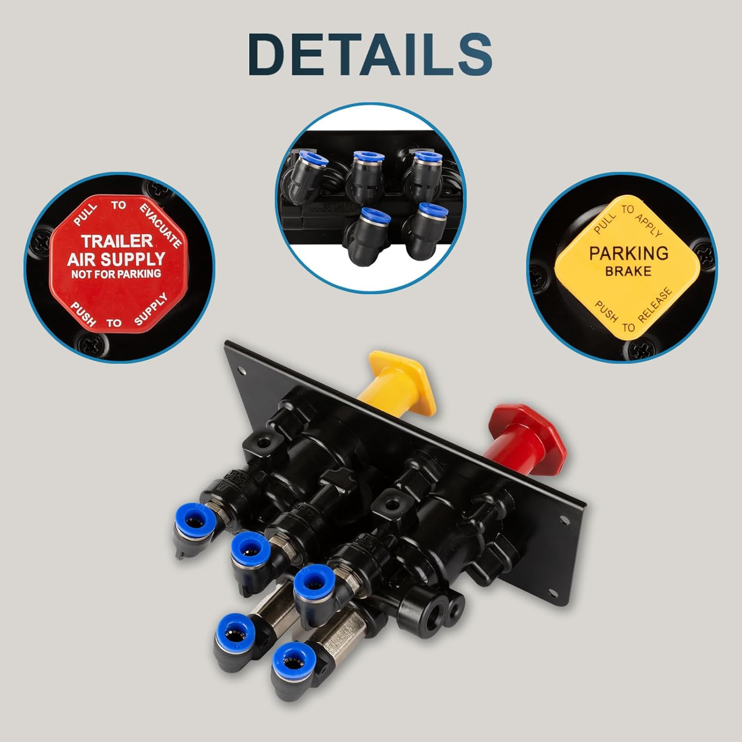 801631 5013293 801631 Dash Control Brake Valve Replacement for Freightliner MV3 Bendix BX801631 745-5013293