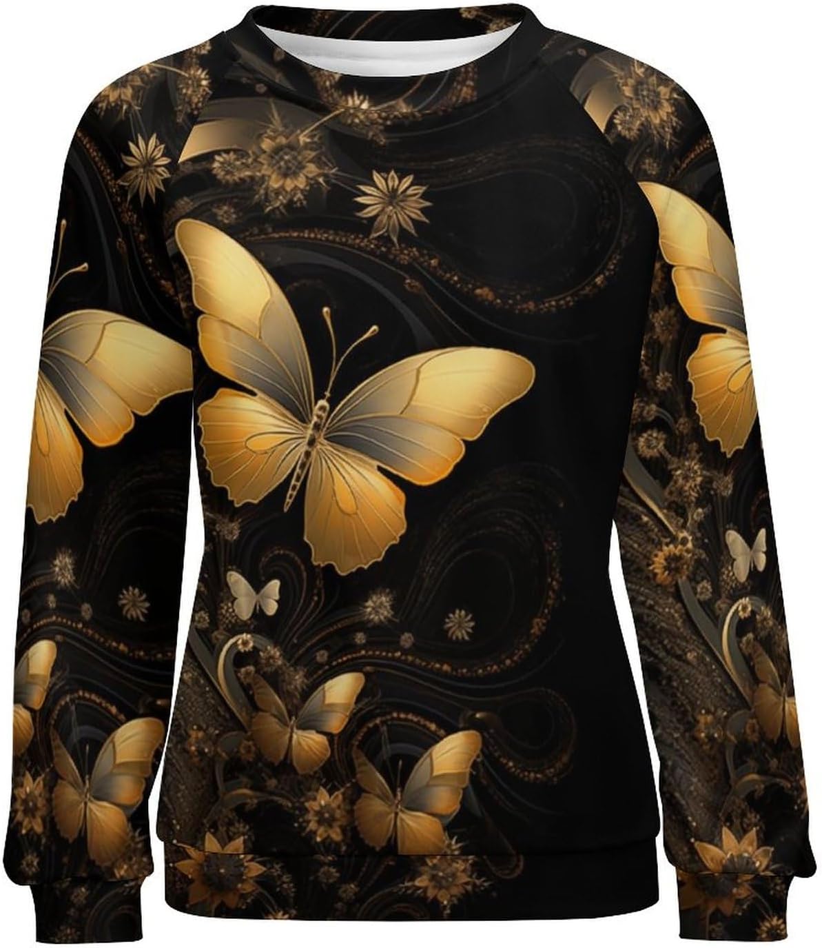 Sweatshirt for Women Halloween Print Fashion Comfy Fall Oversized Outfits Crewneck Lightweight Cotton Shirts - Image 4