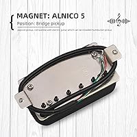 Vista 5 de MAXCHEER Alnico - Guitarra eléctrica de 5 puentes, hoja humbucker/tornillo hexagonal, ajuste de doble bobina, pastilla de guitarra con 4 cables