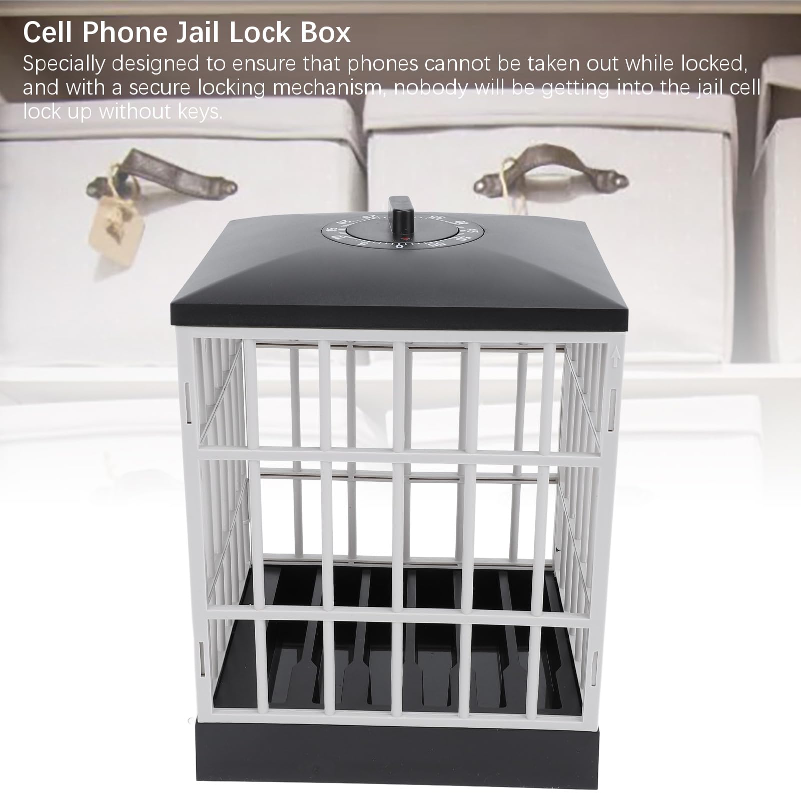 Boîte De Verrouillage Temporisée Pour Téléphone - Minuterie, Charge USB, Organisation Bureau/maison