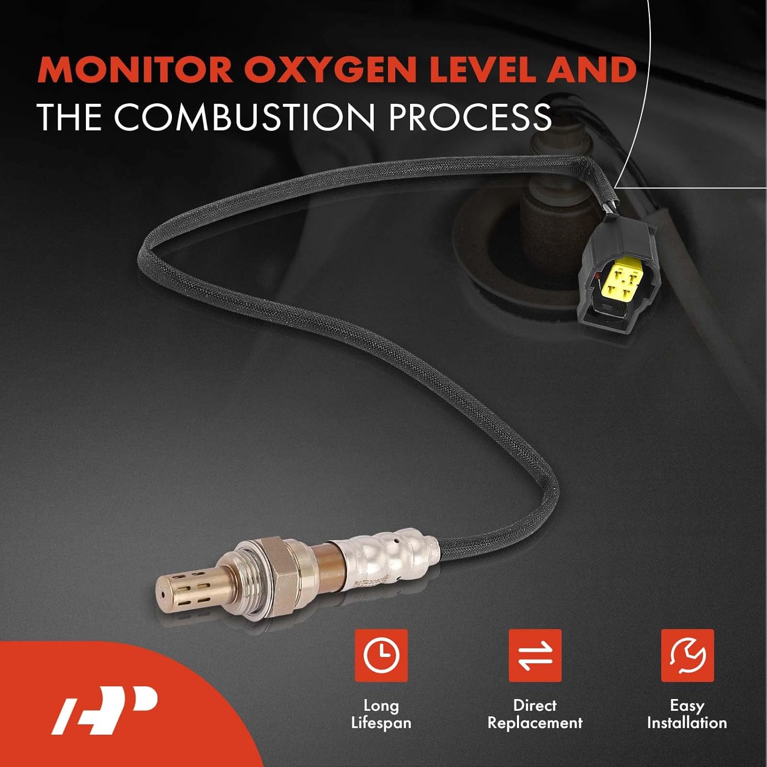 A-Premium O2 Oxygen Sensor Compatible with Chrysler Aspen 2009 & Dodge Durango 2009 2011, Viper 2008-2010 & Jeep Grand Cherokee 2011, Upstream and Downstream, 4-PC Set, Replace# 7B0906265