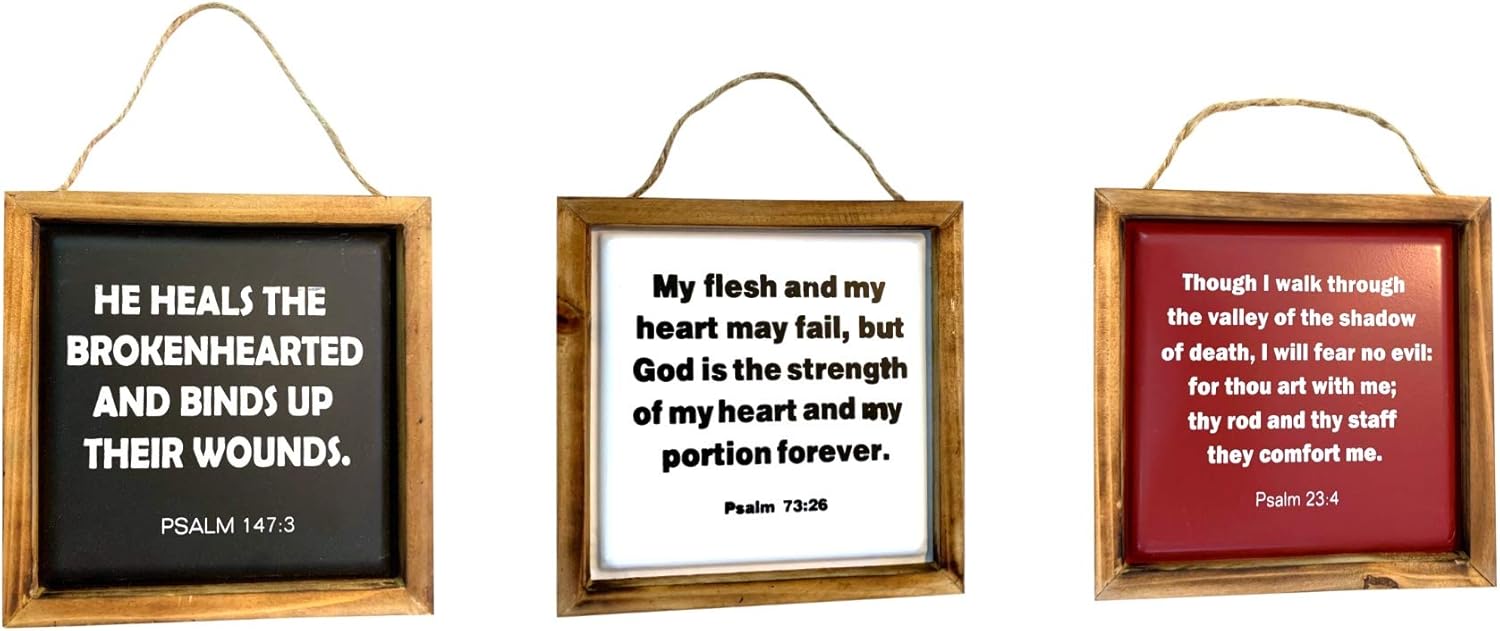 Bible Verses For Church Signs Amazon.com: Trinity Church Supply Bible Verse Wall Art, Psalm Scripture  Hanging Sign Home Decor, Pack Of 3, 6 Inch : Home & Kitchen