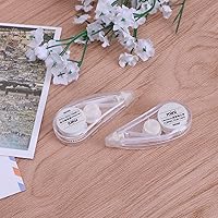 Vista 3 de Cinta de corrección linda, mini rodillo blanco borrador, papelería de oficina escolar, 2 uds