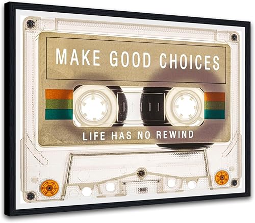 Miniatura 56 de Novatique Arte de pared inspirador retro, cinta de cassette, arte de pared, citas inspiradoras, ilustraciones para adolescentes, citas positivas,