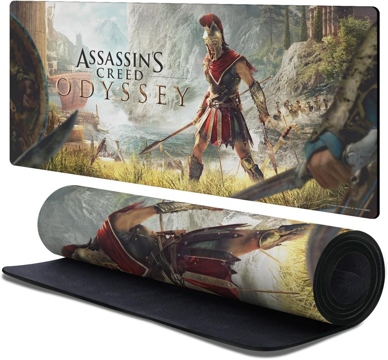 Head Case Designs Officially Licensed Assassin's Creed Kassandra Odyssey Key Art 37.4 x 15.75 x 0.16 inches (900 x 400 mm) - XL Gaming Office Desk PC Keyboard Mouse Mat Pad