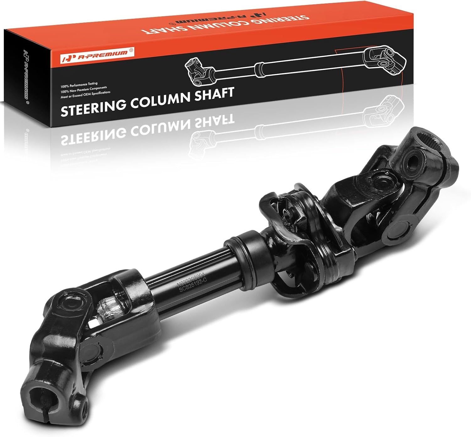 A-Premium Lower Intermediate Steering Shaft Steering Column Shaft Compatible with Chevrolet Express 2500/3500 2003-2006 & GMC Savana 2500/3500 2003-2006, RWD Only