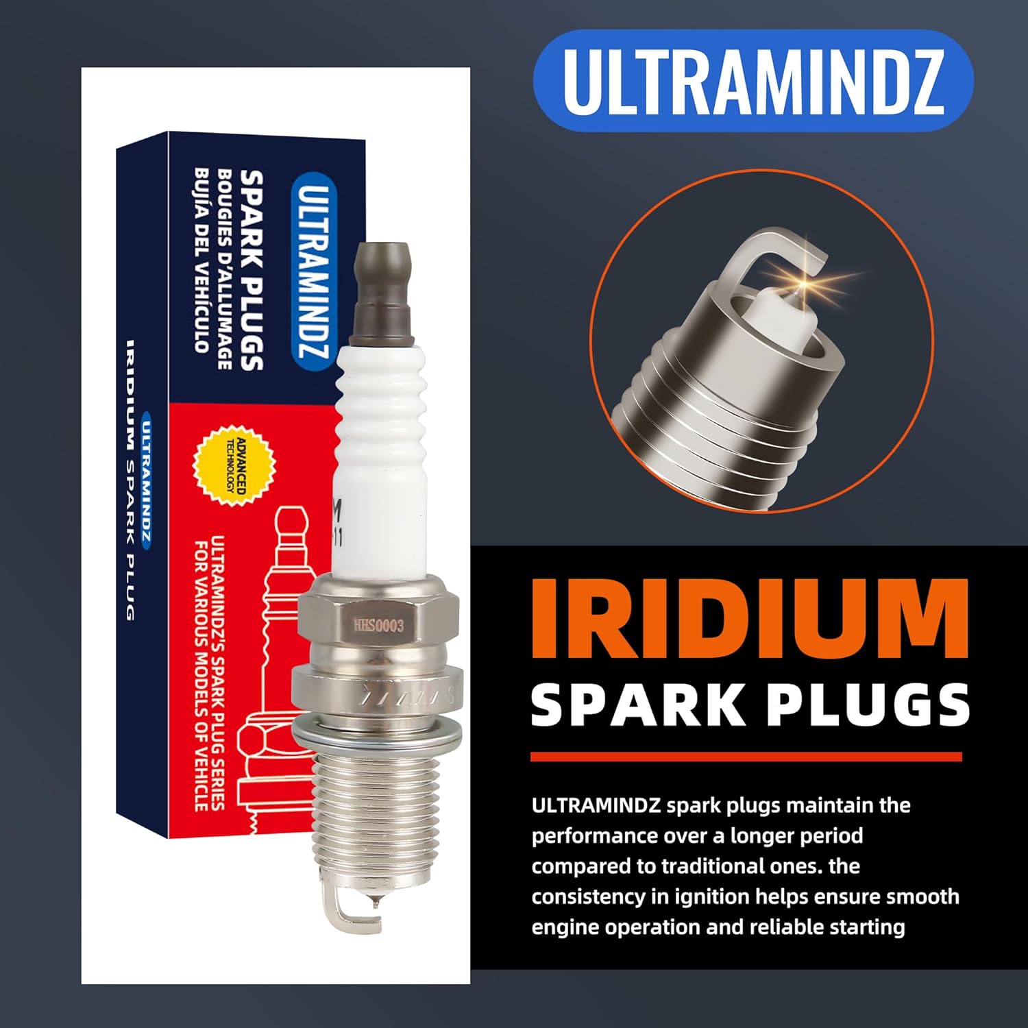 Ignition Coil & Spark Plug for Toyota 4.7L Tundra 00-09 Sequoia 01-09 4Runner 03-09 Land Cruiser 98-07 for Lexus GS430 4.3L 01-07 LS430 4.3L 01-06 SC430 4.3L 02-10 GX470 4.7L 03-09 LX470 4.7L 98-07