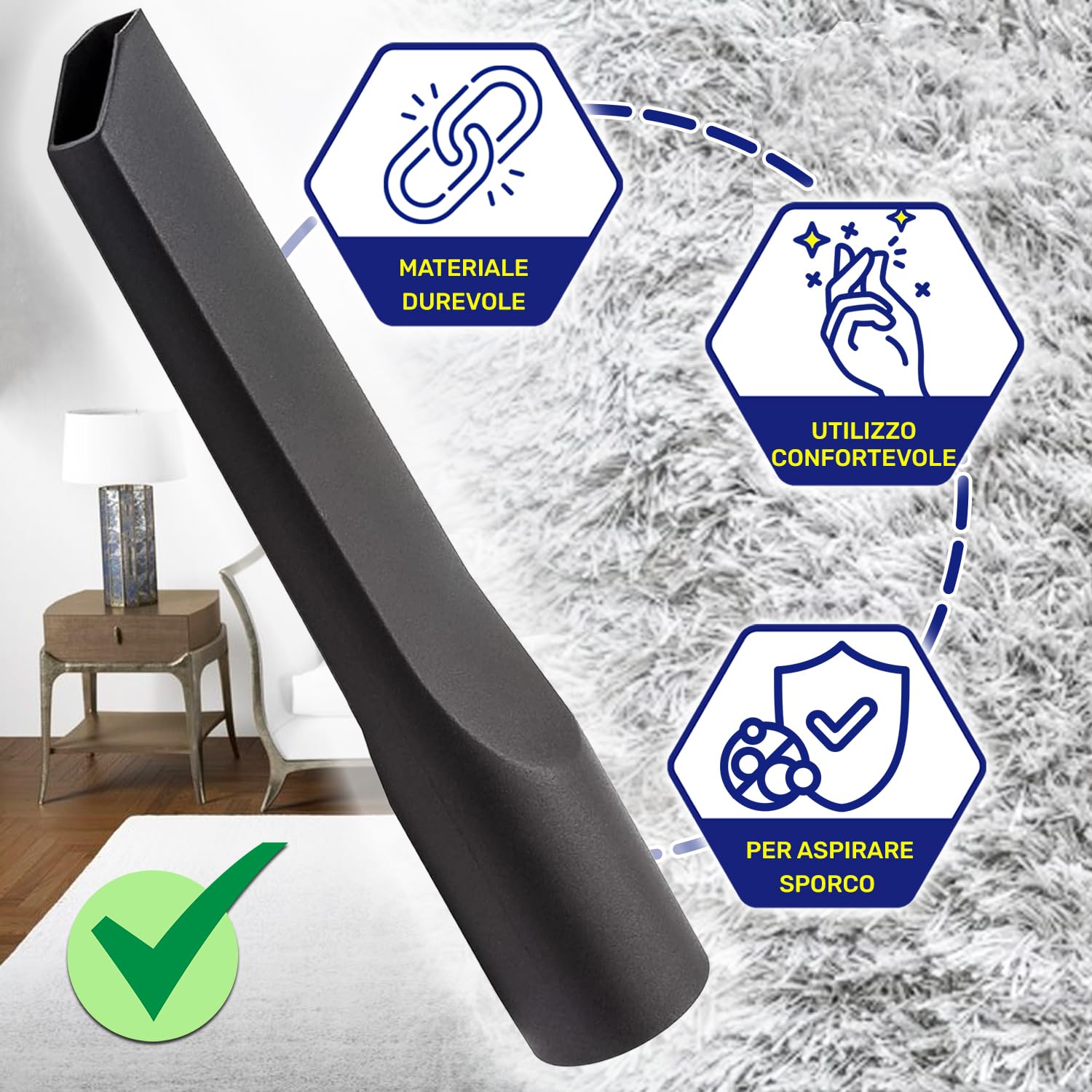 Bocchetta Per Aspirapolvere Universale - Ø 36 Mm, Per Fessure E Angoli Stretti - Foto 7