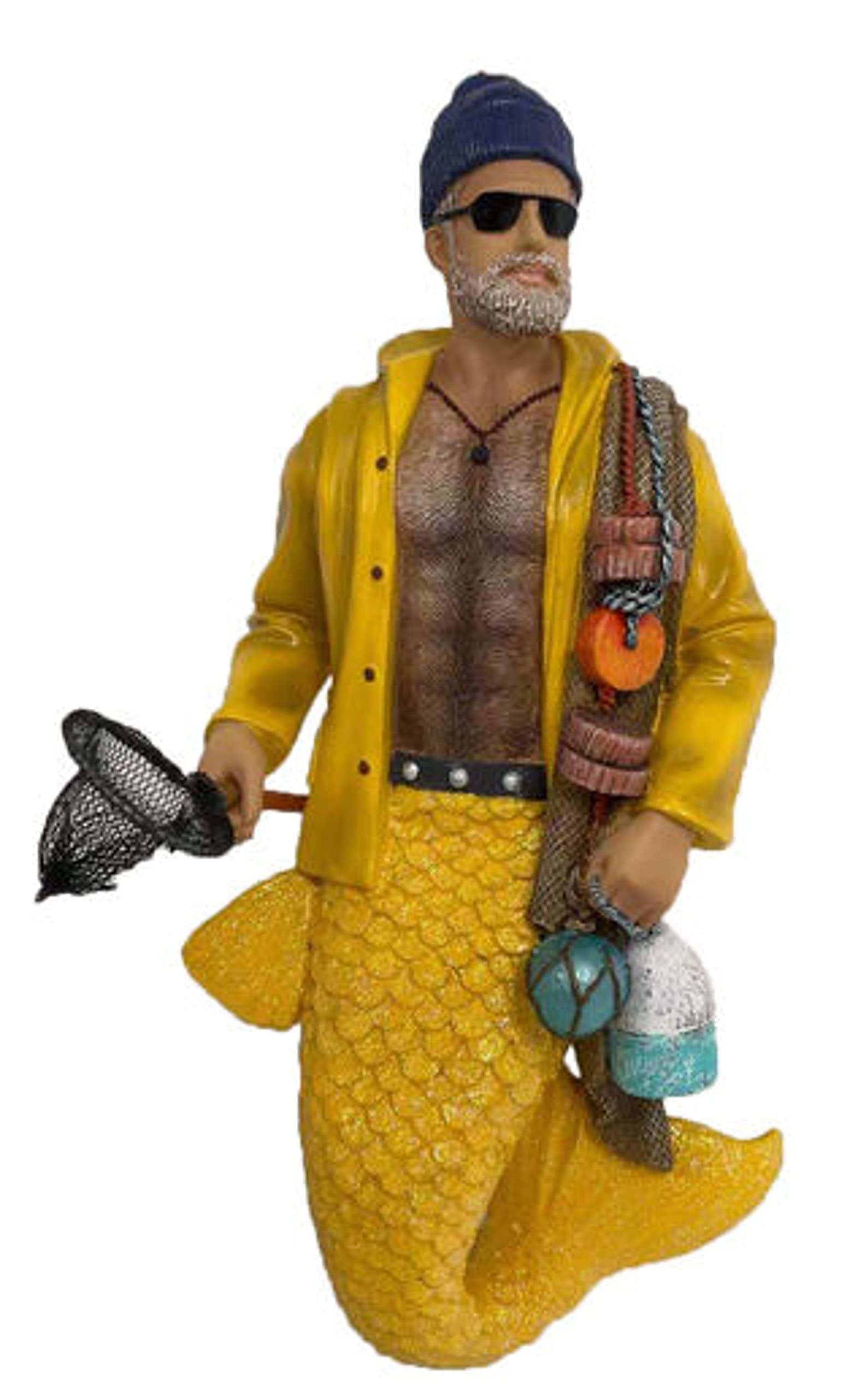 December Diamonds 55-55165 Monty The Fisherman Merman Ornament