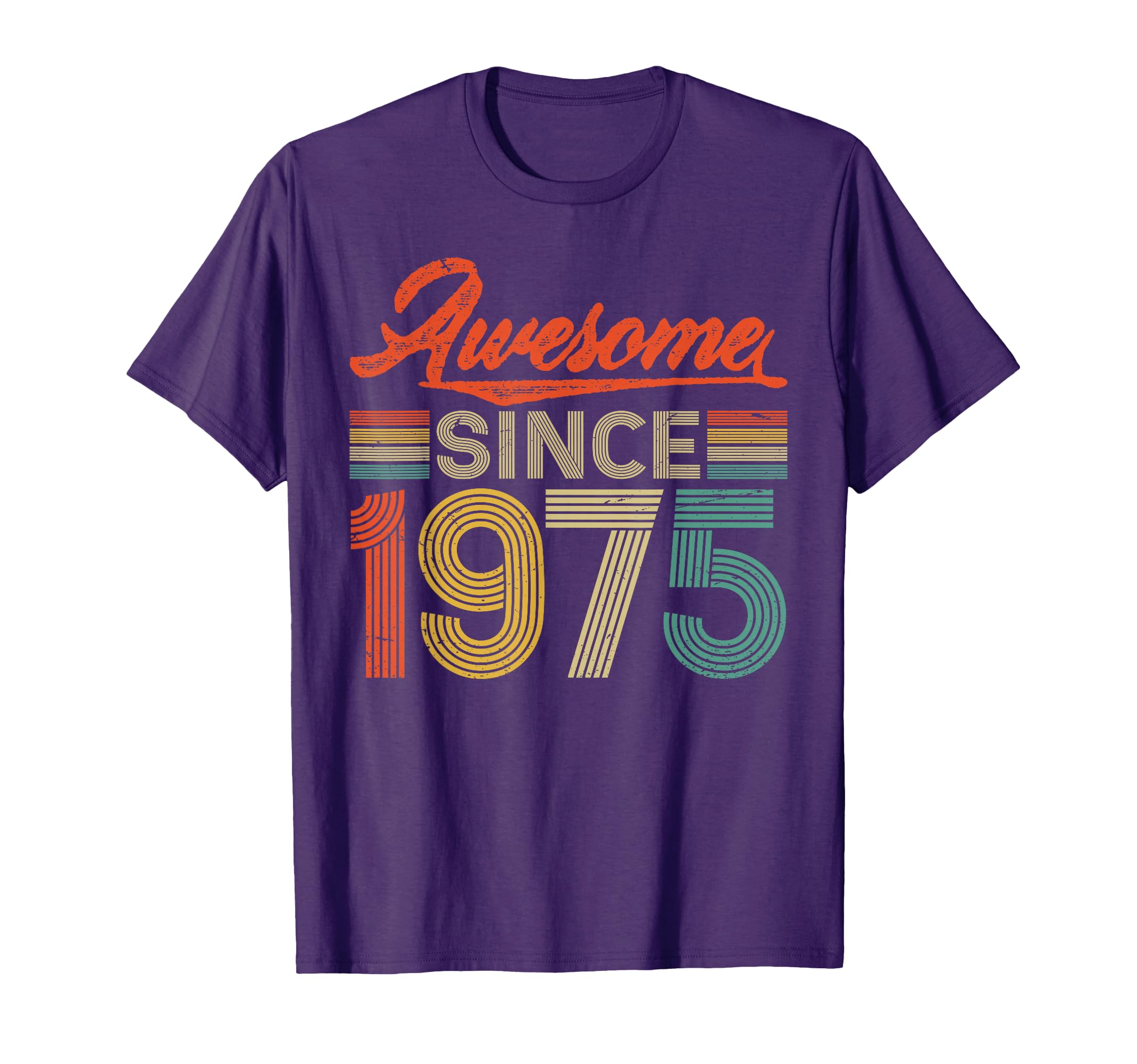 Awesome Since 1975 Retro Vintage 50th Birthday 50 Years Old T-Shirt