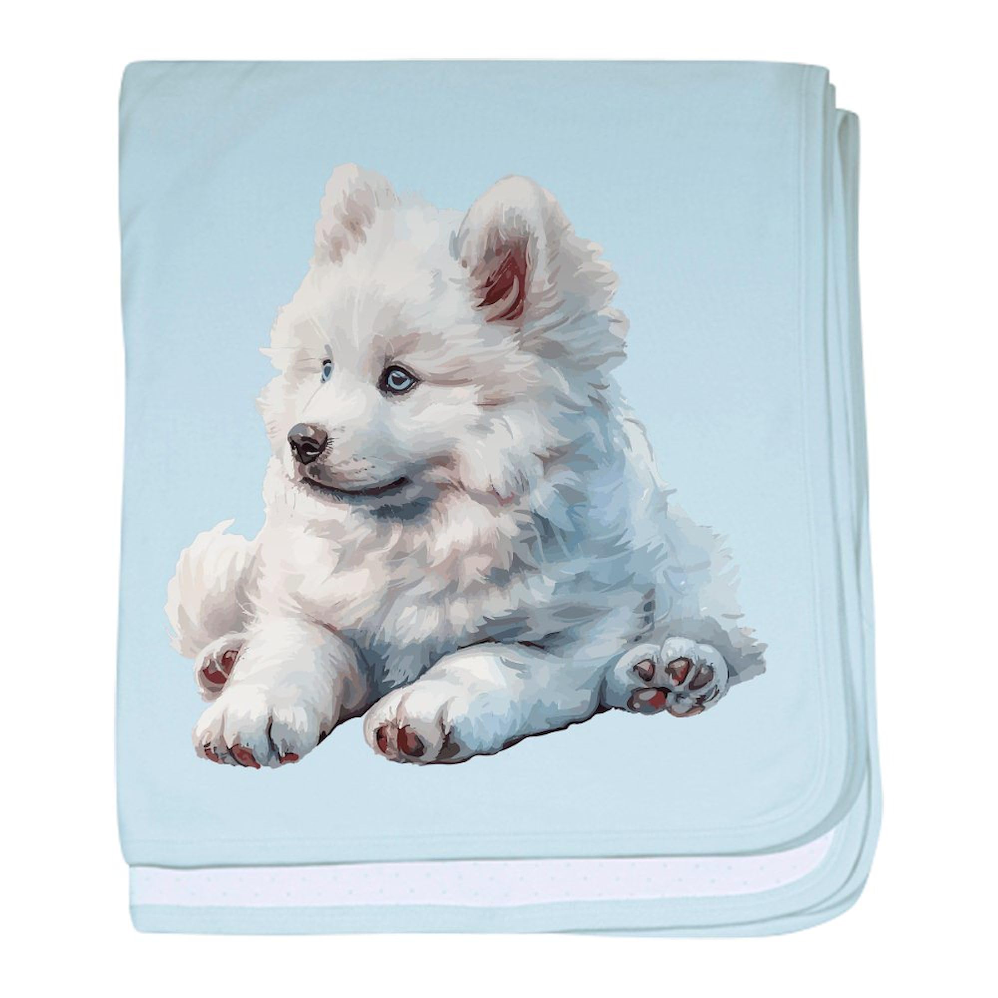 CafePress Samoyed Puppy Baby Blanket, Super Soft Newborn Swaddle