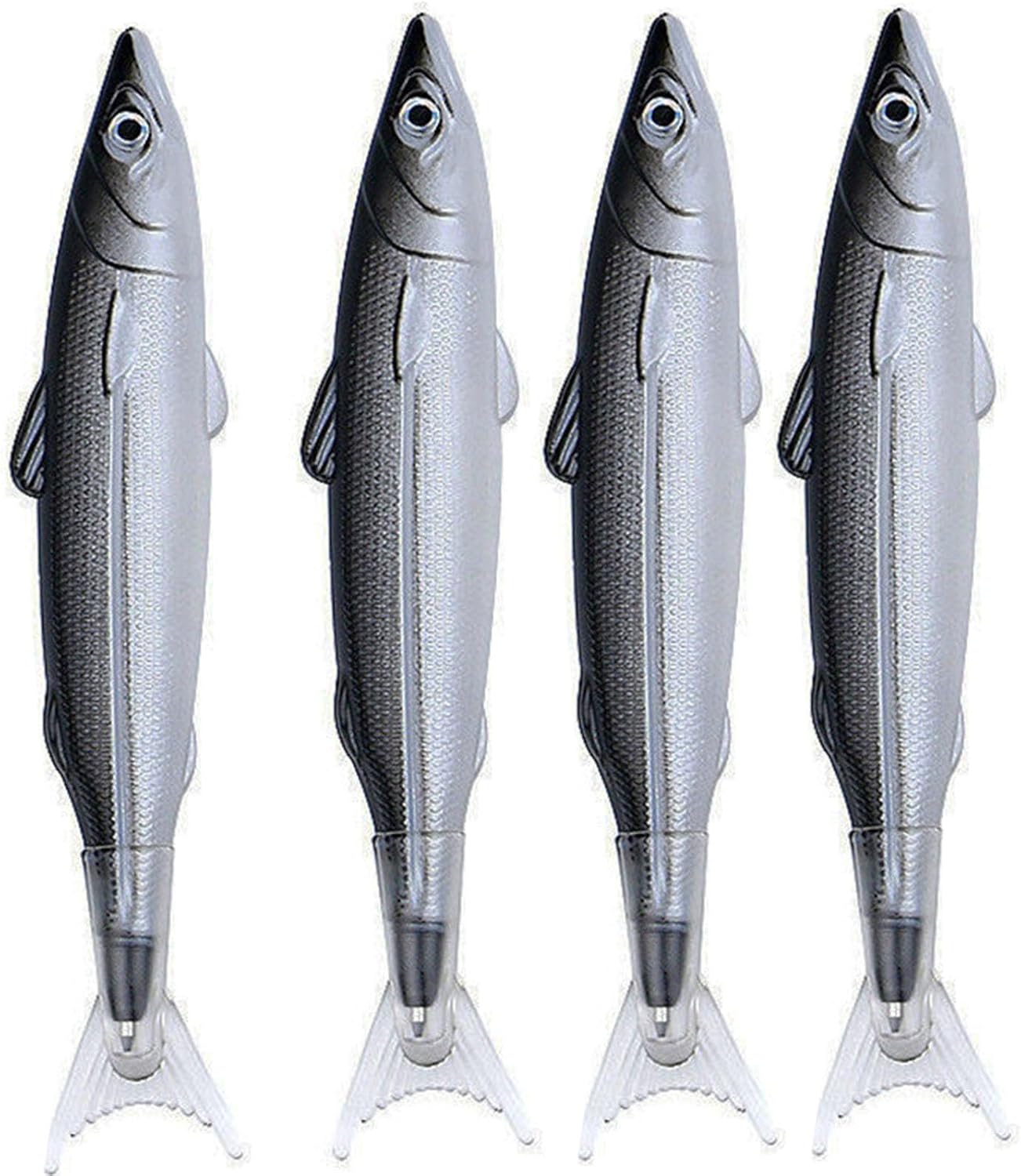 7-Pack Novelty Fish Pens, Creative Ocean Theme Ballpoint Pens, Unique Fish Shape Design Collectible Writing Tools, 0.5mm Black Ink Refills, Fun Stationery For School Ofiice
