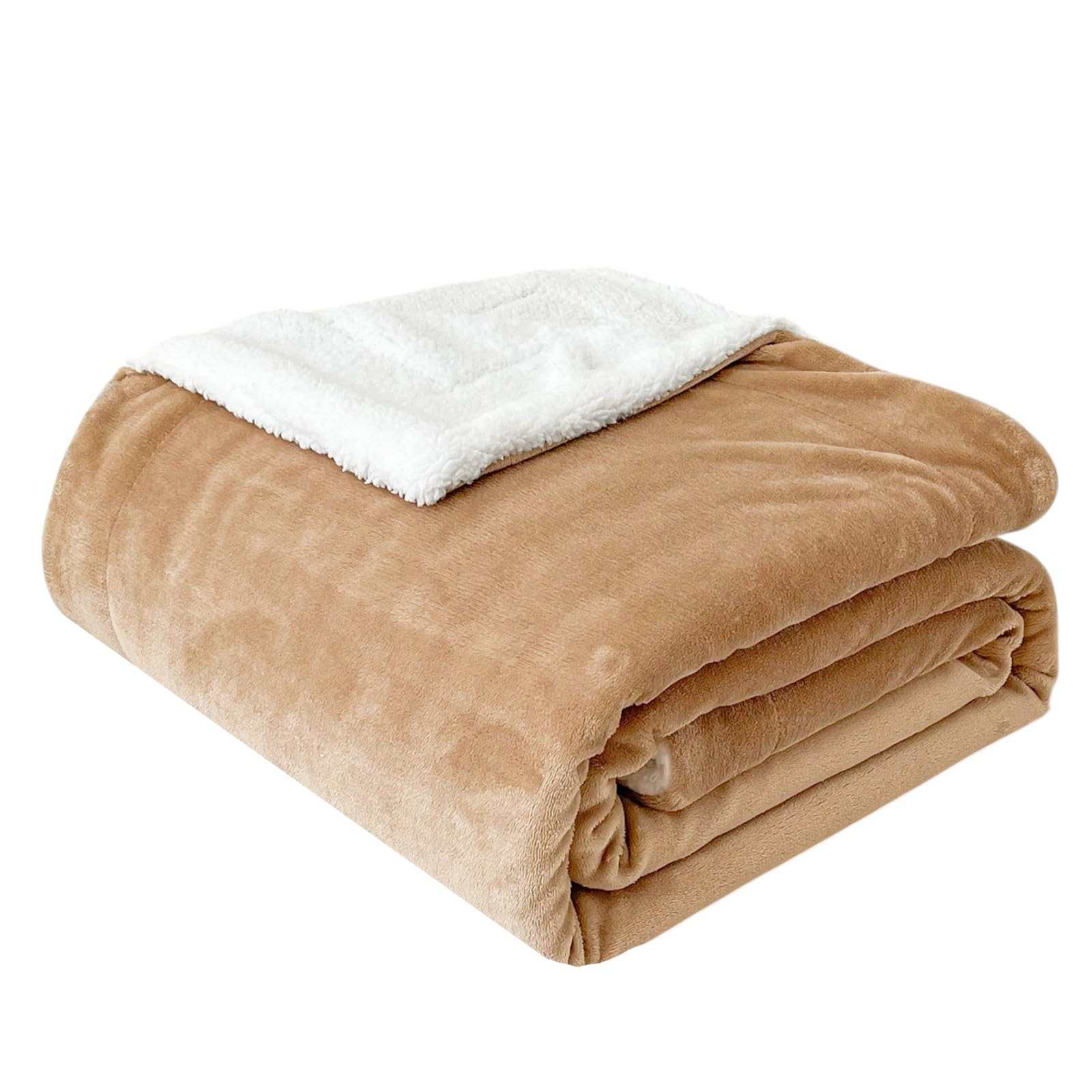 Couverture polaire Sherpa sur le canapé pour lit King
