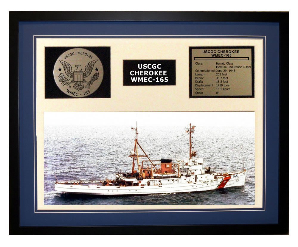 Amazon.com: Navy Emporium USCGC Cherokee WMEC-165 Framed Coast