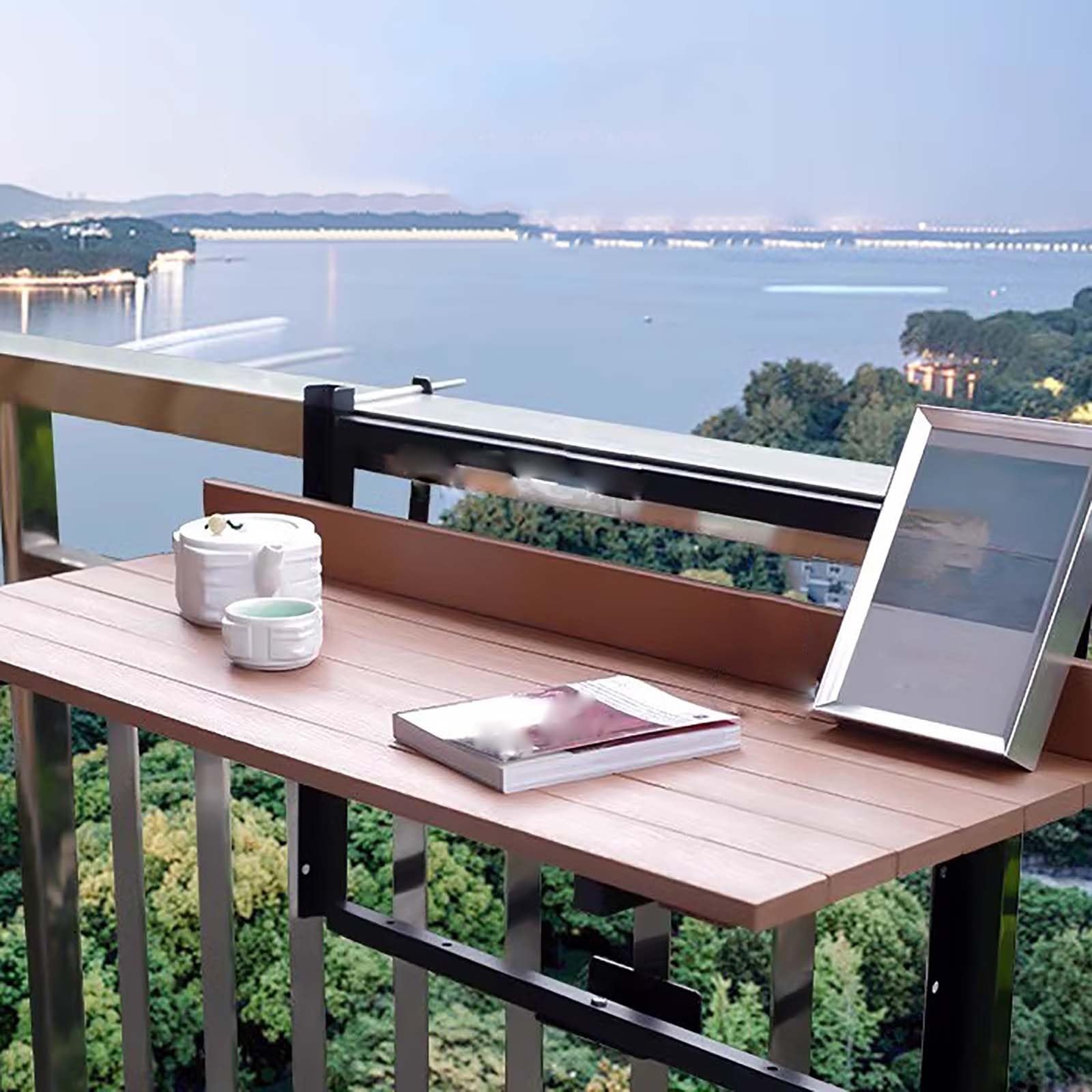 Table de bar pliante pour balcon étroit et aménagement de jardin