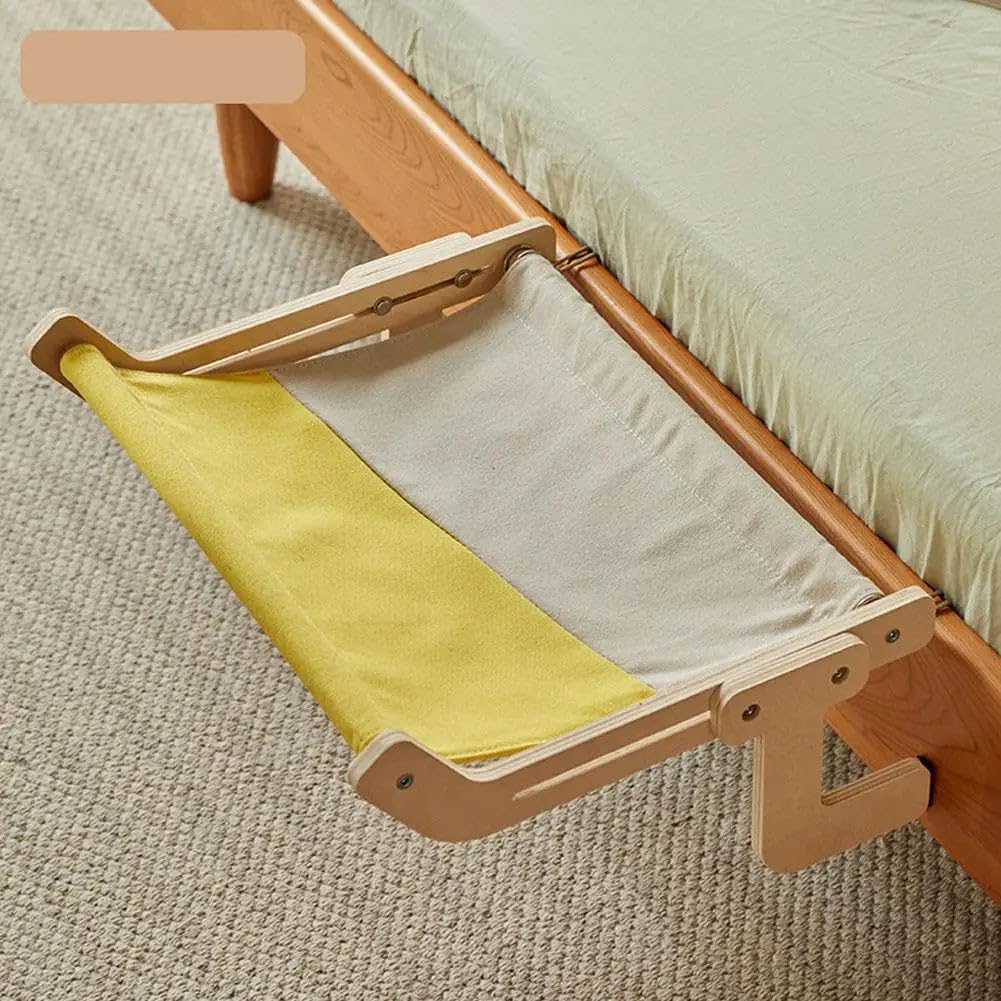 Hanging Cat Bed | Premium Fabric | Strong Support | Ideal for Windows (Yellow, Medium)
