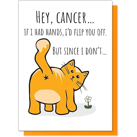 Funny Cat Cancer Card: A Purr-fect Way to Send Encouragement and Support