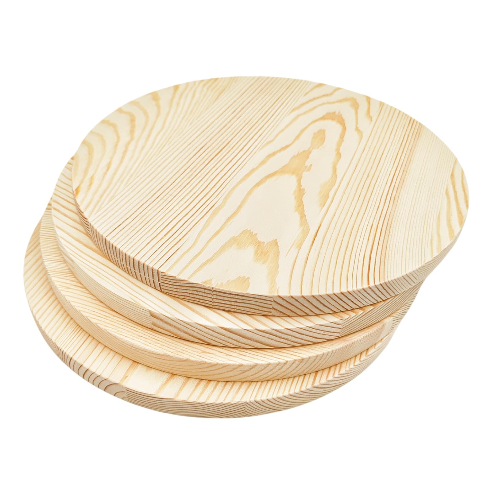 6 rechteckige Holzbretter, unbehandelte Holzblöcke, 20 x 10