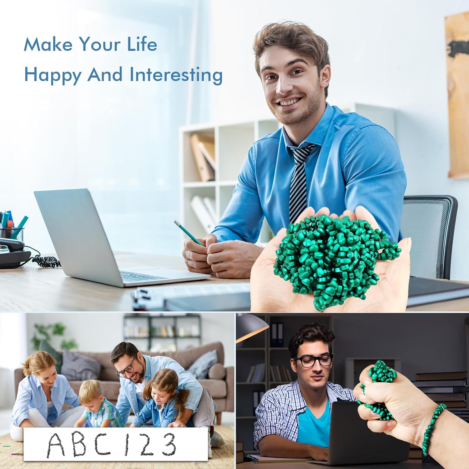 Magnetic Ferrite Putty Rock, More Than 700 Mini Weak Magnet Smooth Ferrite Pebbles, Small Magnetic Beads Fidget Adults Toys for Office,Tiny Magnet Balls Fidget Toys for Adults and ADHD