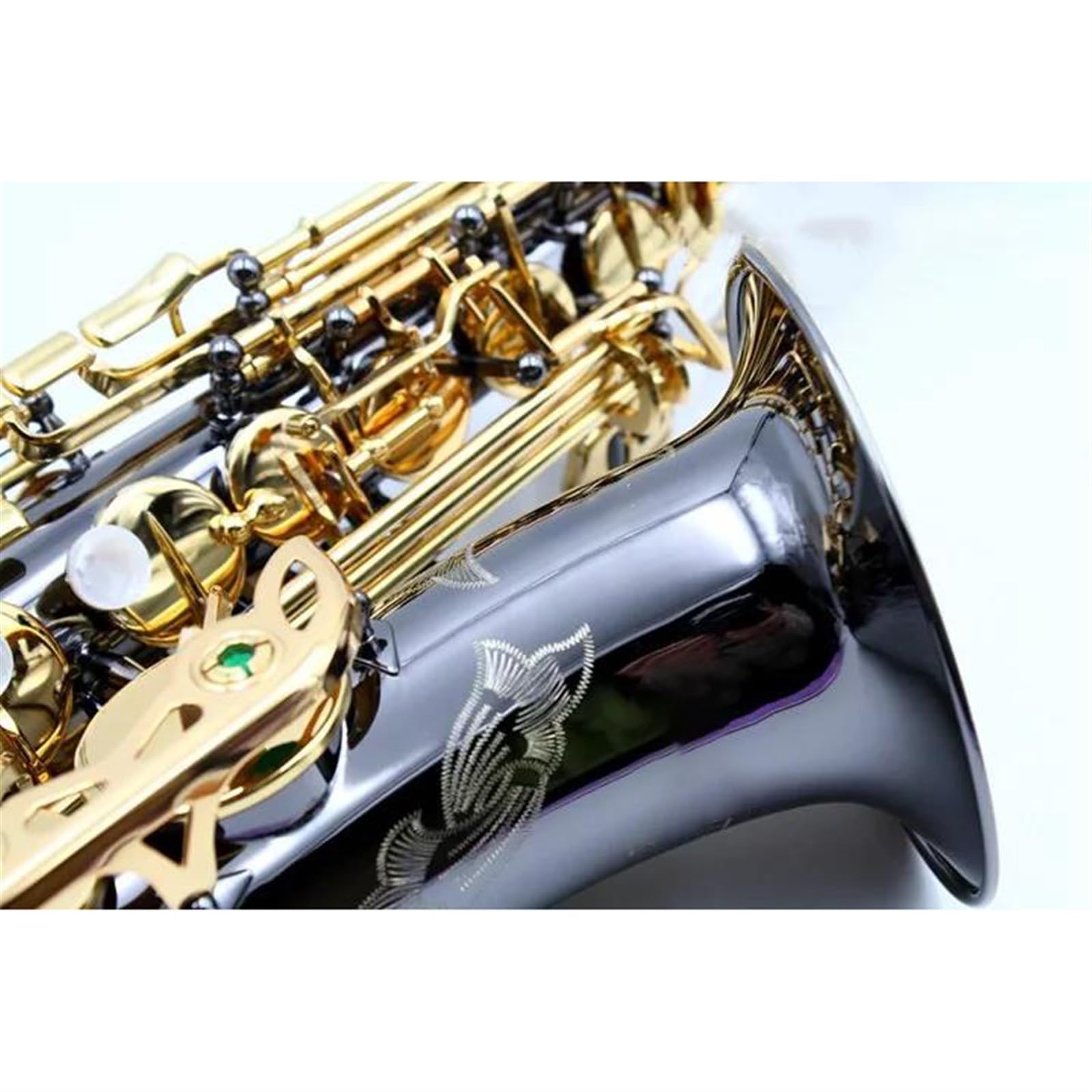 Saksofon Altowy Mosiądz Czarny Nikiel Złoto Eb Tune Sax Instrument Muzyczny Z Etui profesjonalny Saksofon