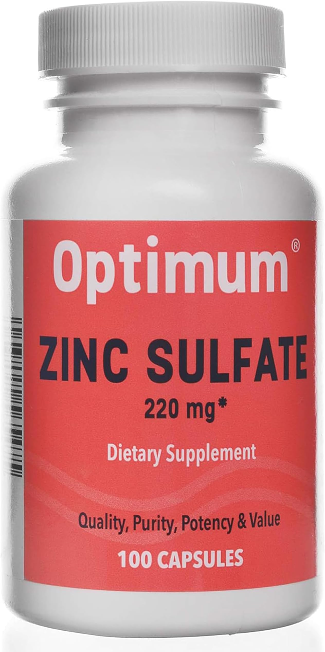 WELMATE Zinc Sulfate 220 mg 100 Count Capsules | Dietary Supplement