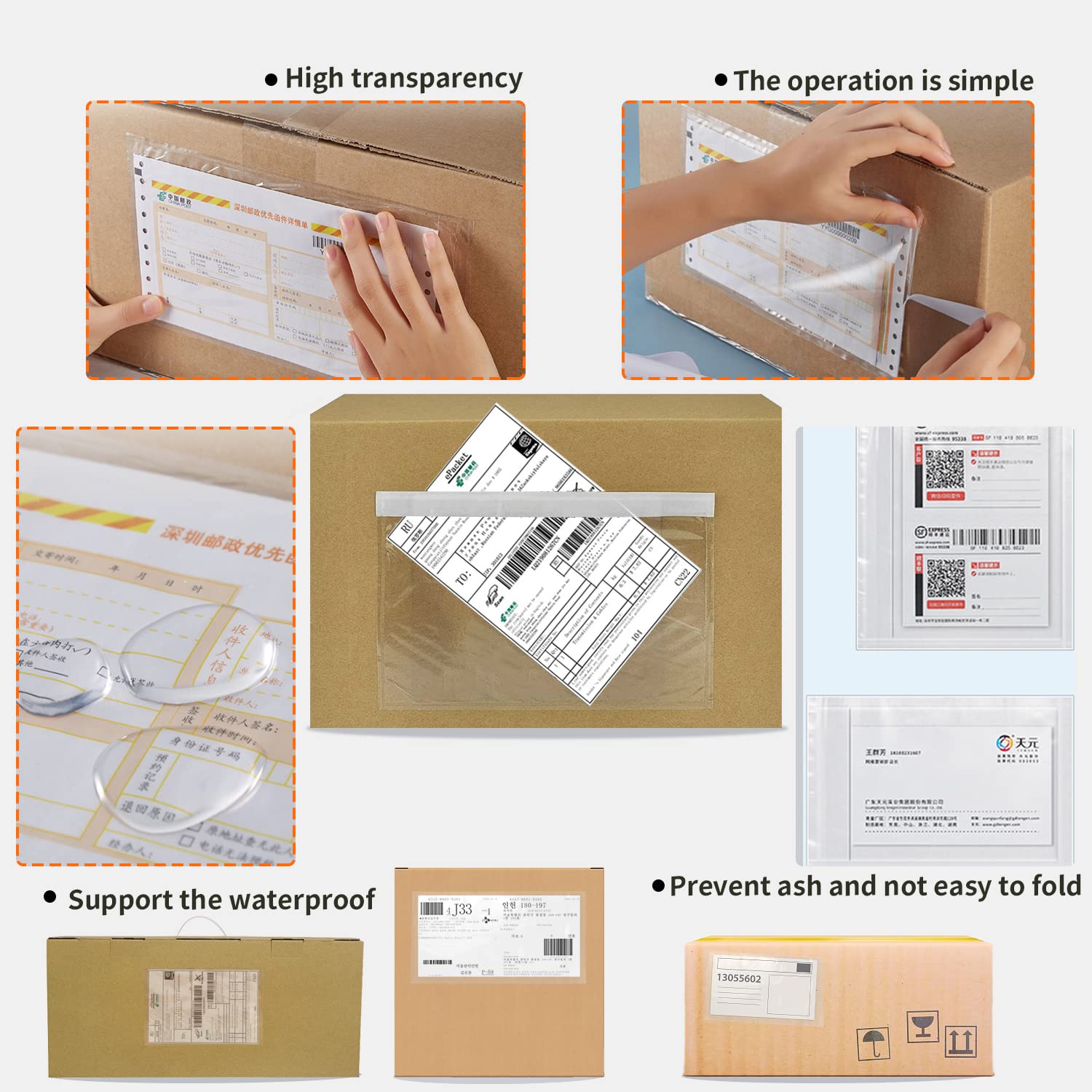 20 Buste Trasparenti Autoadesive A4, 32x23 Cm, Con Apertura Superiore, Per Documenti, Etichette, Ufficio E Scuola