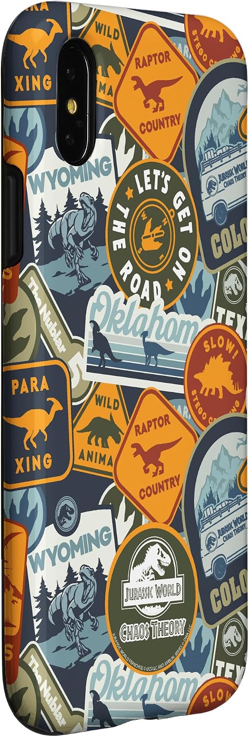 Jurassic World: Chaos Theory Park Badges Case for iPhone X/XS