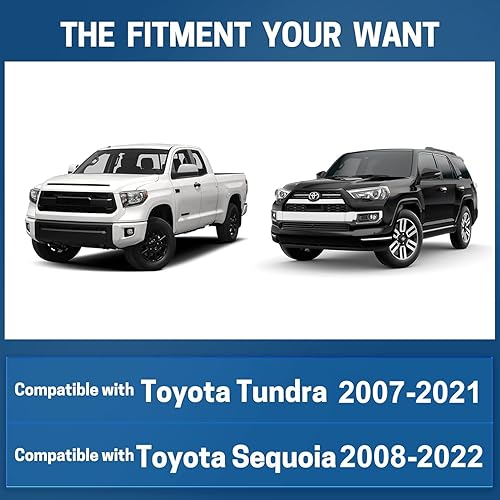 Miniatura 3 de MIKKUPPA Limpiaparabrisas de 26 + 23 pulgadas  Repuesto para Toyota Tundra 2007-2021, Toyota Sequoia 2008-2022, limpiaparabrisas delantero