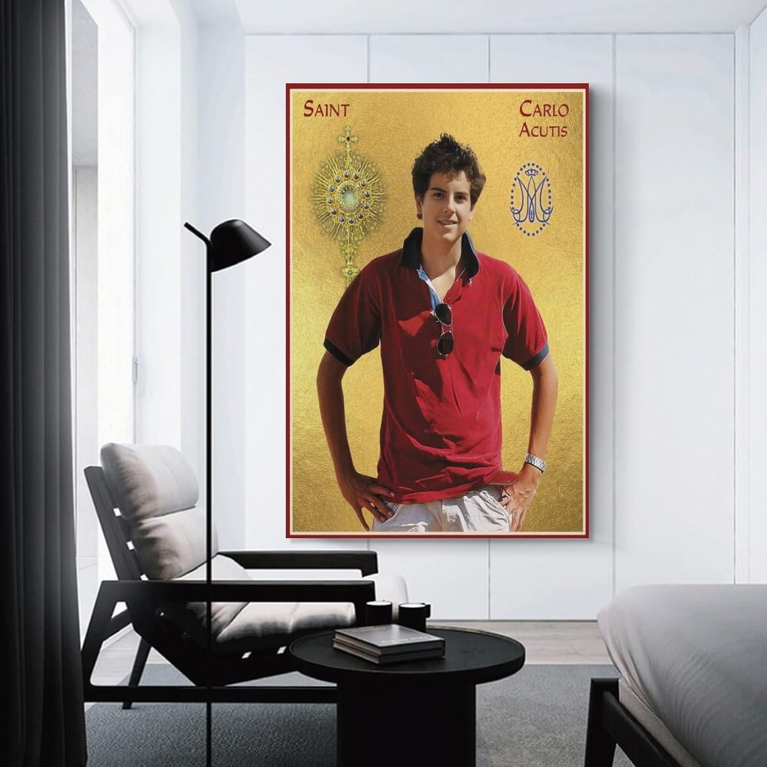 Carlo Acutis Catholic Saint Portraits Art Poster Motivational Quote Poster (25) Canvas Wall Art Poster For Room Aesthetics And Decor Pictures For Living Room Bedroom Decor20x30inch(50x75cm)