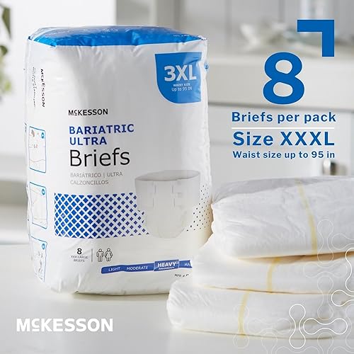 Miniatura 2 de McKesson Ultra - Calzoncillos para incontinencia, gran absorción, talla 3XL, 8 unidades, 4 paquetes, 32 unidades en total