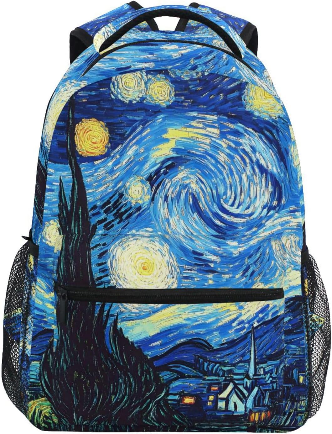 ALAZA Galaxy Starry Night Sky Van Gogh Large Backpack