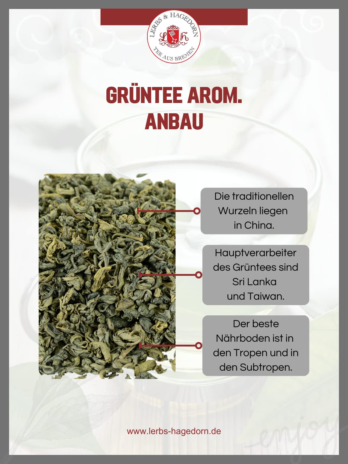 Lerbs & Hagedorn, Zielona herbata Sencha, czerwony żeń-szeń | świeża pomarańcza i cytryna 1 kg (ok. 81 l) z korzeniami gęsi, ostropestami farbowania, marakuja