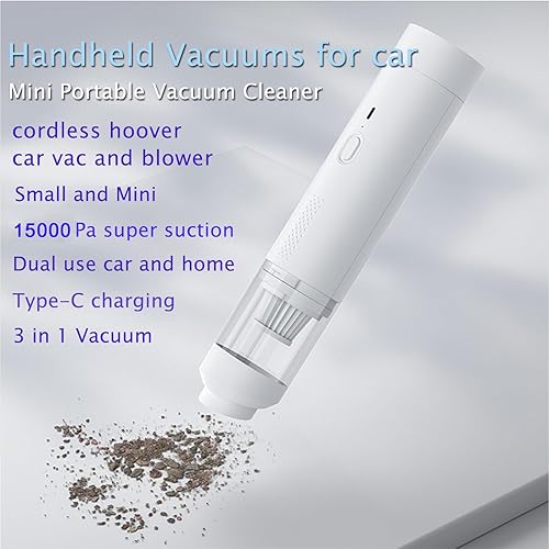 Miniatura 3 de ZWai Aspiradora inalámbrica, aspiradora de mano, mini aspiradora de automóvil con soplador, aspiradora portátil ligera para automóvil, hogar,